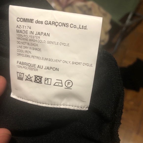 Come des garçons hoodie black medium